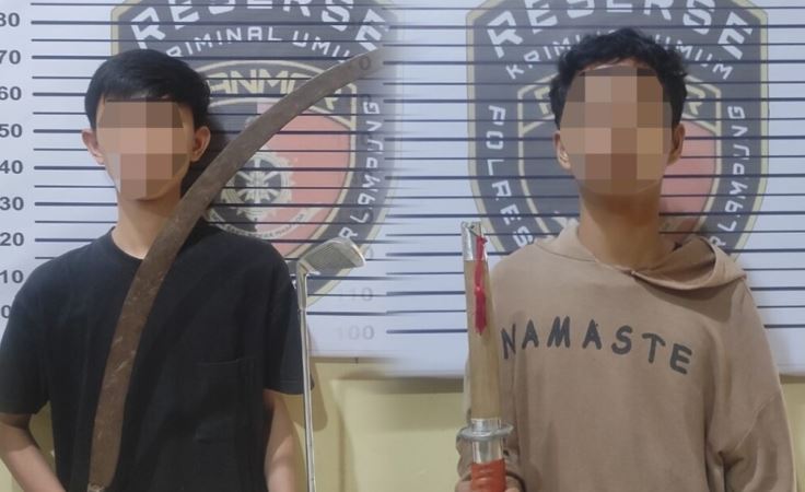 Hendak Tawuran, Dua Anggota Geng Motor Diamankan Polisi