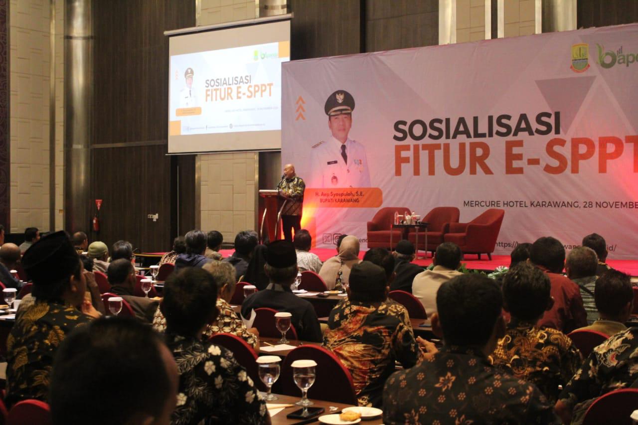 Bapenda Karawang Gelar Sosialisasi Fitur E-SPPT Kepada Seluruh Koordinator PBB dan Petugas PBB Se-Karawang