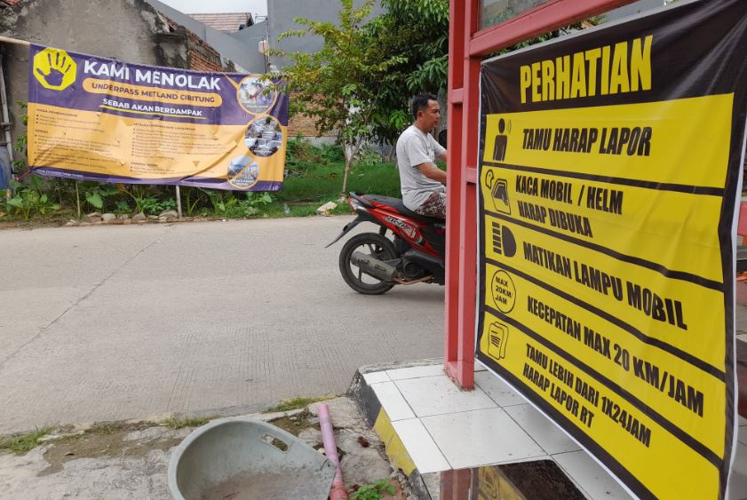 Warga Tolak Rencana Pembangunan Underpass Metland Cibitung