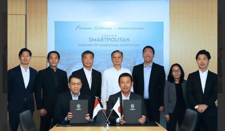 Perkuat Posisi di Pasar Jepang, Suryacipta Teken Marketing Agreement dengan Sumitomo untuk Subang Smartpolitan