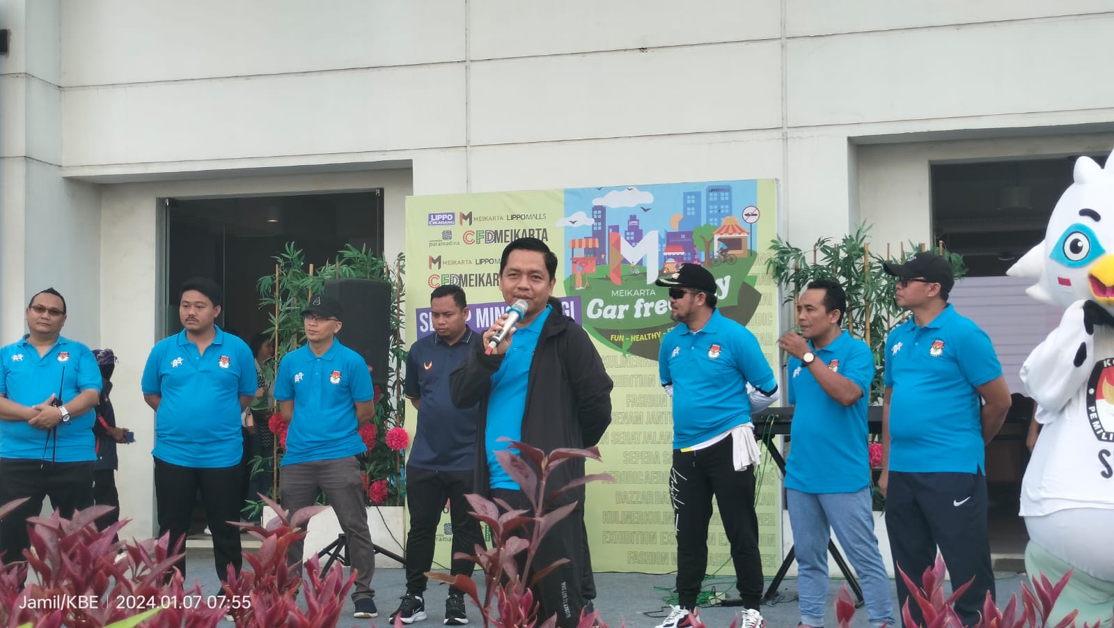 Melalui CFD, KPU Kabupaten Bekasi Sosialisasikan Tahapan Pemilu 2024
