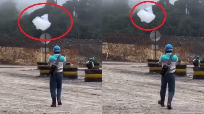 Viral Video Awan Jatuh ke Tanah. BMKG Menjawab : Hanya Gumpalan Uap Air 