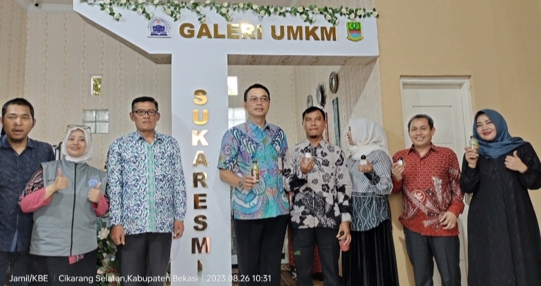 Pemkab Bekasi Resmikan Galeri UMKM Mahasiswa UPB di Desa Sukaresmi 