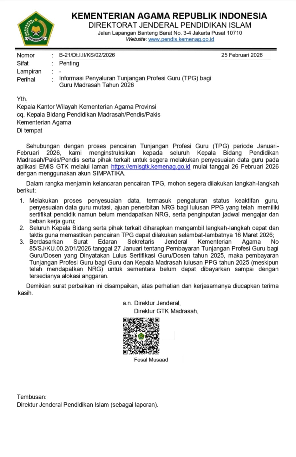 Guru Madrasah Sudah Punya NRG, Tapi TPG Tak Kunjung Cair! Ini Nasib Guru PPG 2025