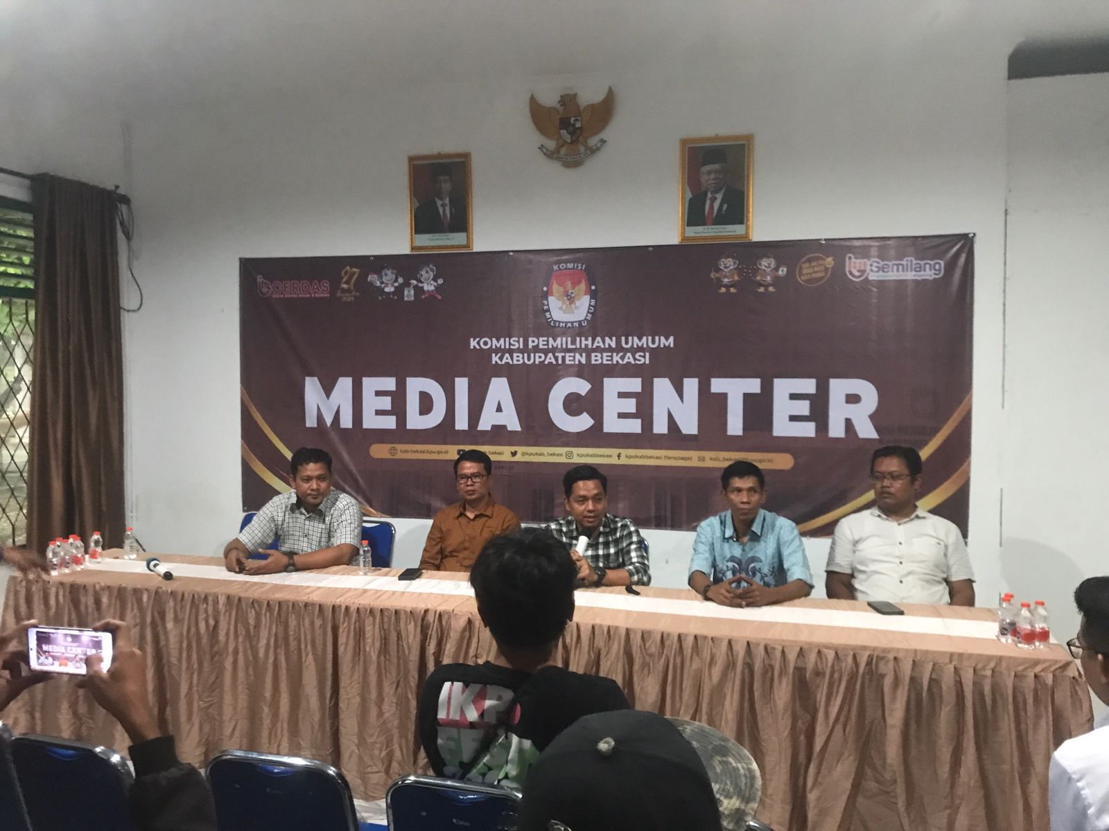 KPU Kabupaten Bekasi Umumkan Pendaftaran Paslon Bacabup dan Bacawabup Pilkada Serentak 2024