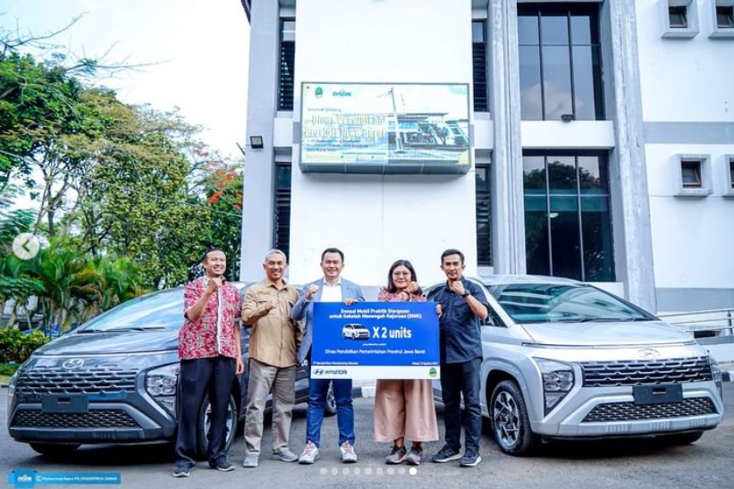 Disdik Jabar Terima Dua Mobil stargazer dari PT Hyundai untuk Kompetensi Keahlian TKRO