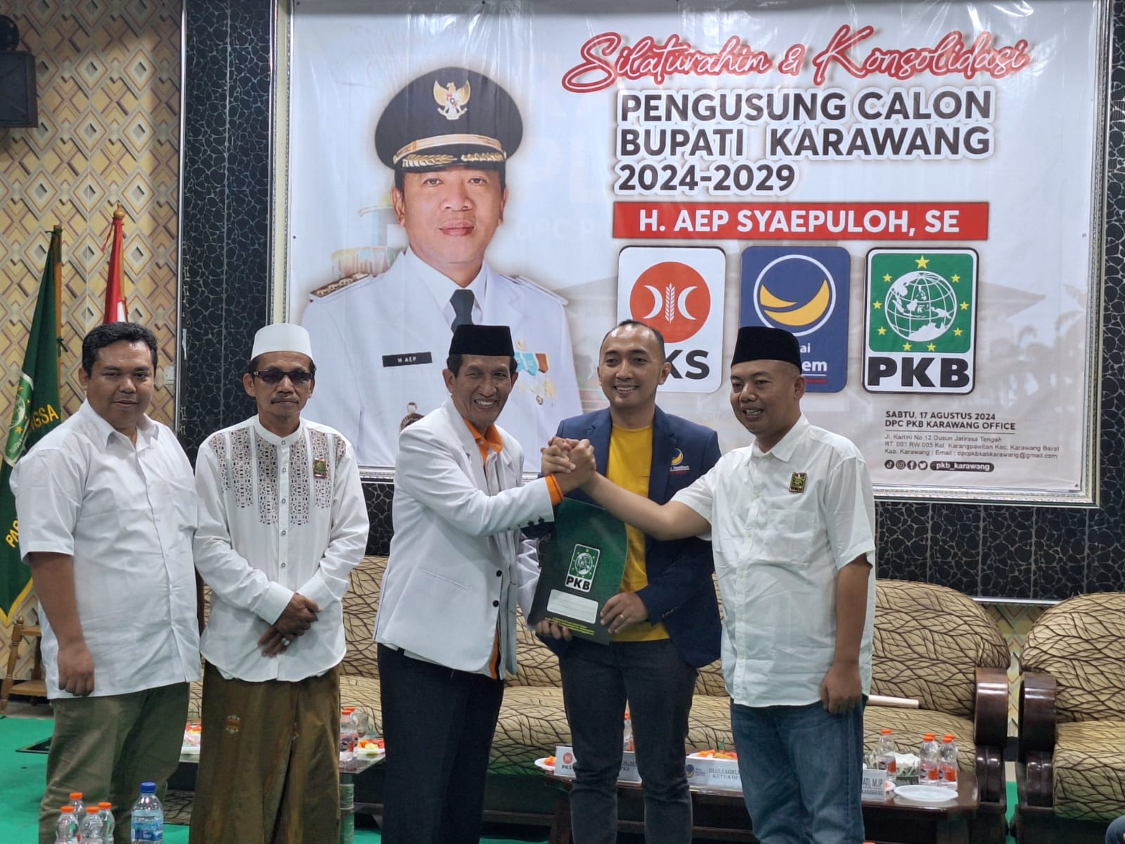 PKB Resmi Gabung, Koalisi H. Aep Kantongi 20 Kursi