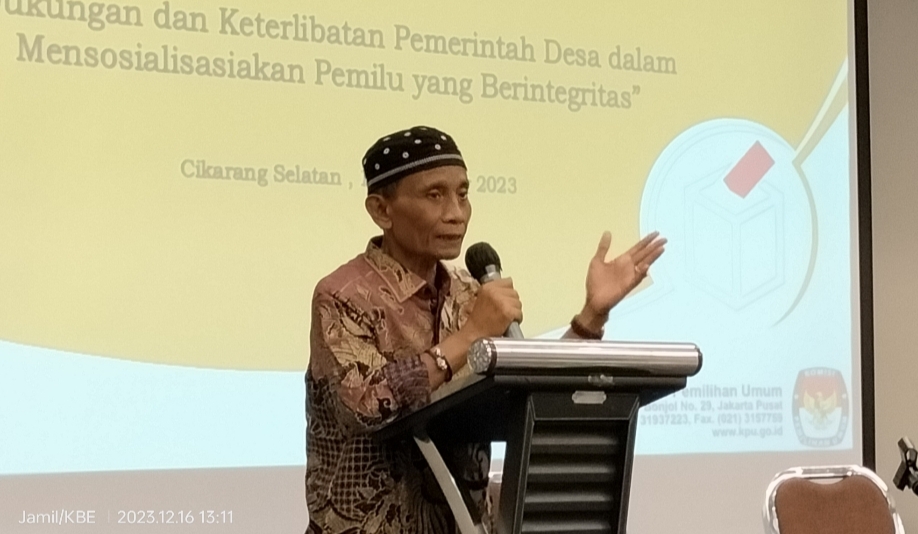 Kades Sukadami Abah Kunang Imbau Lapisan Masyarakat Menjaga Kondusifitas di Tahun Politik