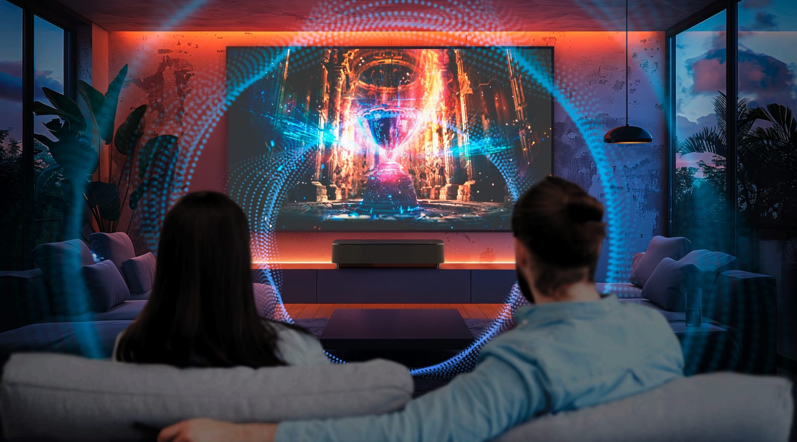 Epson Hadirkan Lifestudio Grand Plus EH-LS970B,Proyektor 4K Ultra-Short-Throw Buat Hiburan Layar Besar Dirumah