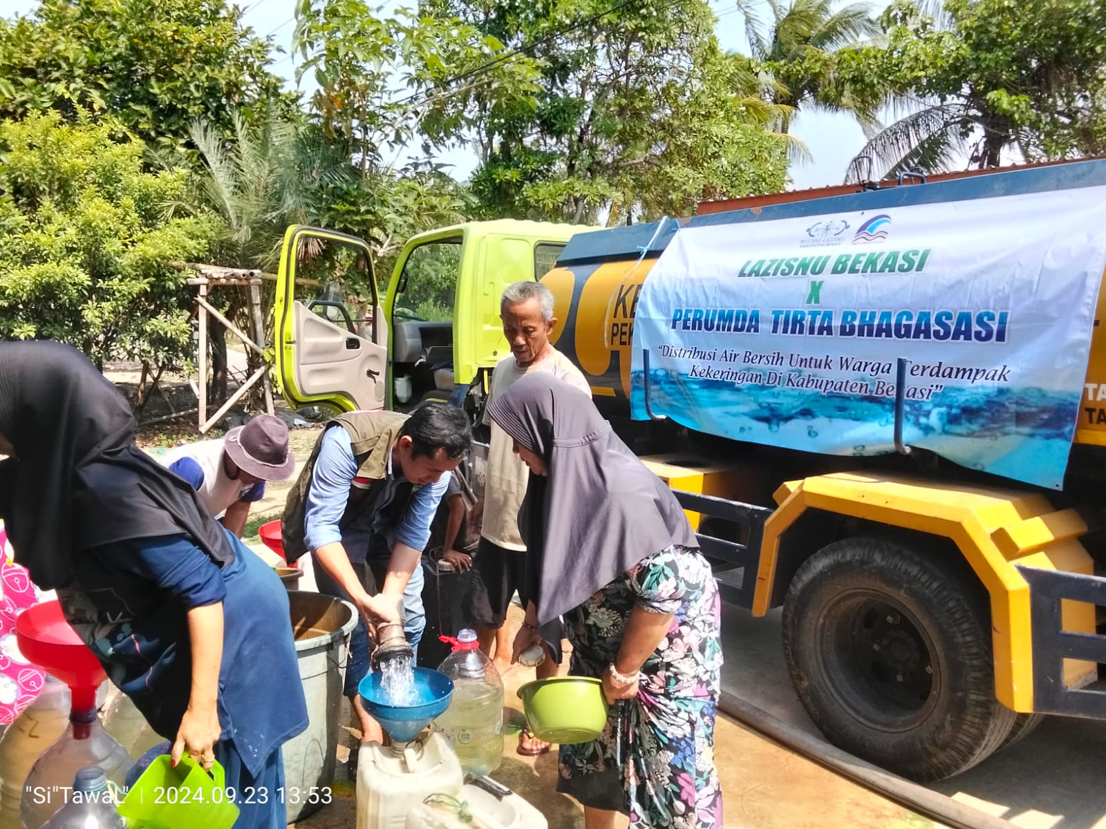 Lazisnu dan Perumda Tirta Bhagasasi Komit Tangani Kekeringan di Kabupaten Bekasi 