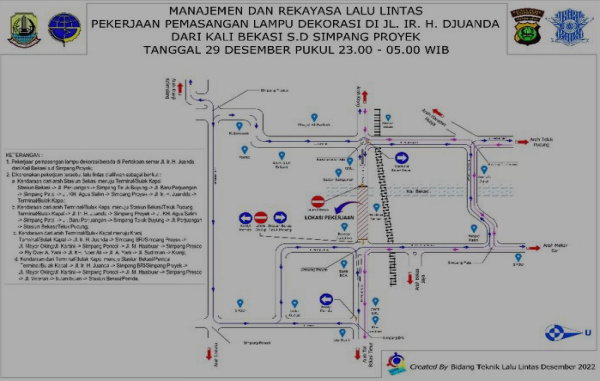 Tak Ada Penutup Jalan saat Pergantian Tahun di Kota Bekasi, Begini pengaturannya