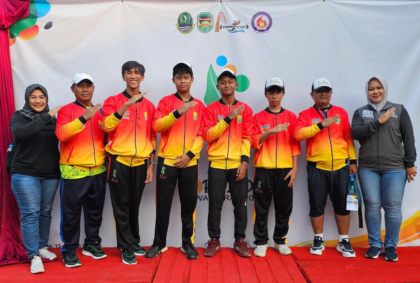 Popwilda Jabar Wilayah II, Tenis Lapangan Sumbang Emas Pertama Karawang