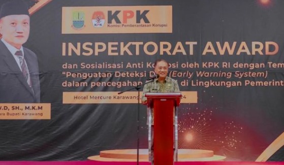 Hadiri Inspektorat Award, Pjs Bupati Karawang: Tindakan Melawan Korupsi Lahir dari Hati Nurani