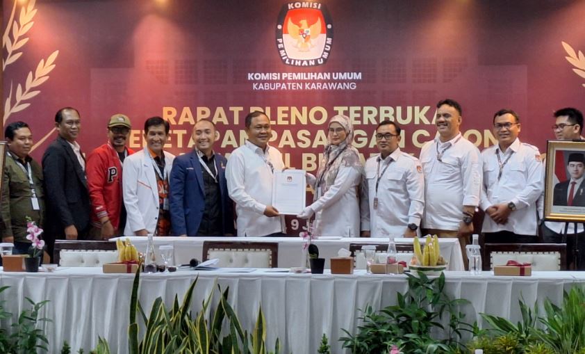 KPU Karawang Tetapkan Aep Syaepuloh dan Maslani Sebagai Bupati dan Wakil Bupati Terpilih