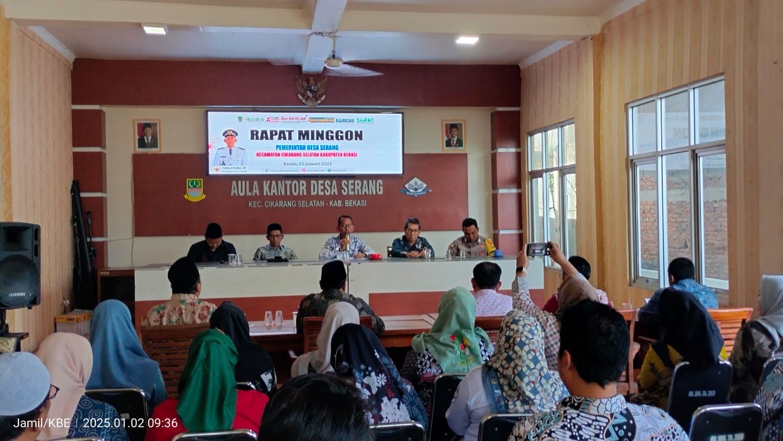 Minggon Perdana, Pj Kades Serang Sampaikan Program Kerja dan Proses PAW