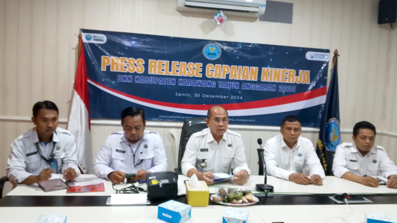 BNNK Karawang Gelar Rilis Akhir Tahun, Berikut Pencapaian Kinerja selama Tahun 2024