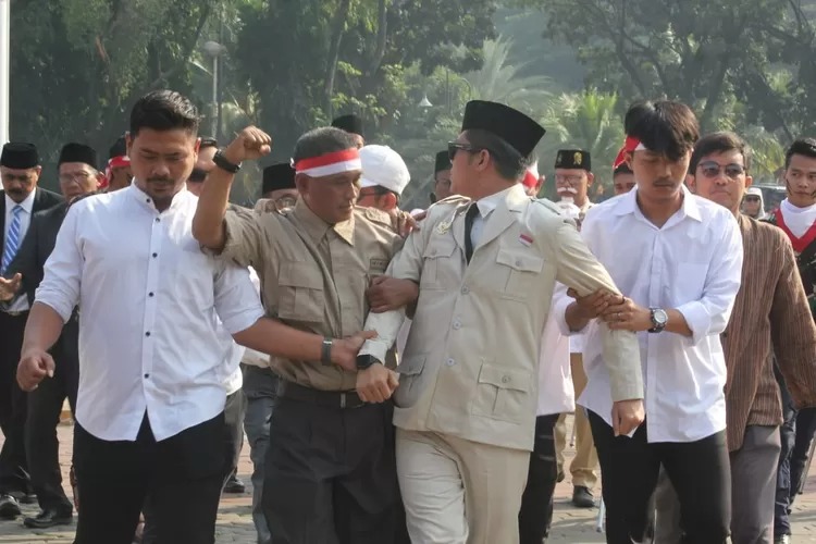 Aksi Teatrikal Semarakkan Peringatan HUT ke-78 RI di Alun-alun Kota Bekasi