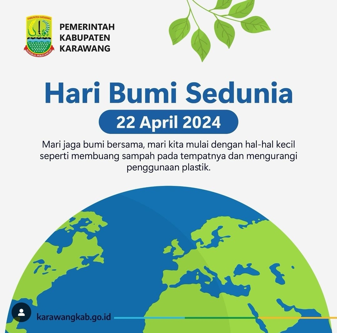 Bapenda Karawang Mengucapkan Selamat Hari Bumi Sedunia