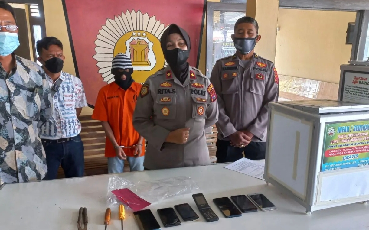 Polsek Tambun Selatan Bekuk Pencuri Kotak Amal Masjid, Warga Apresiasi Kinerja Polisi