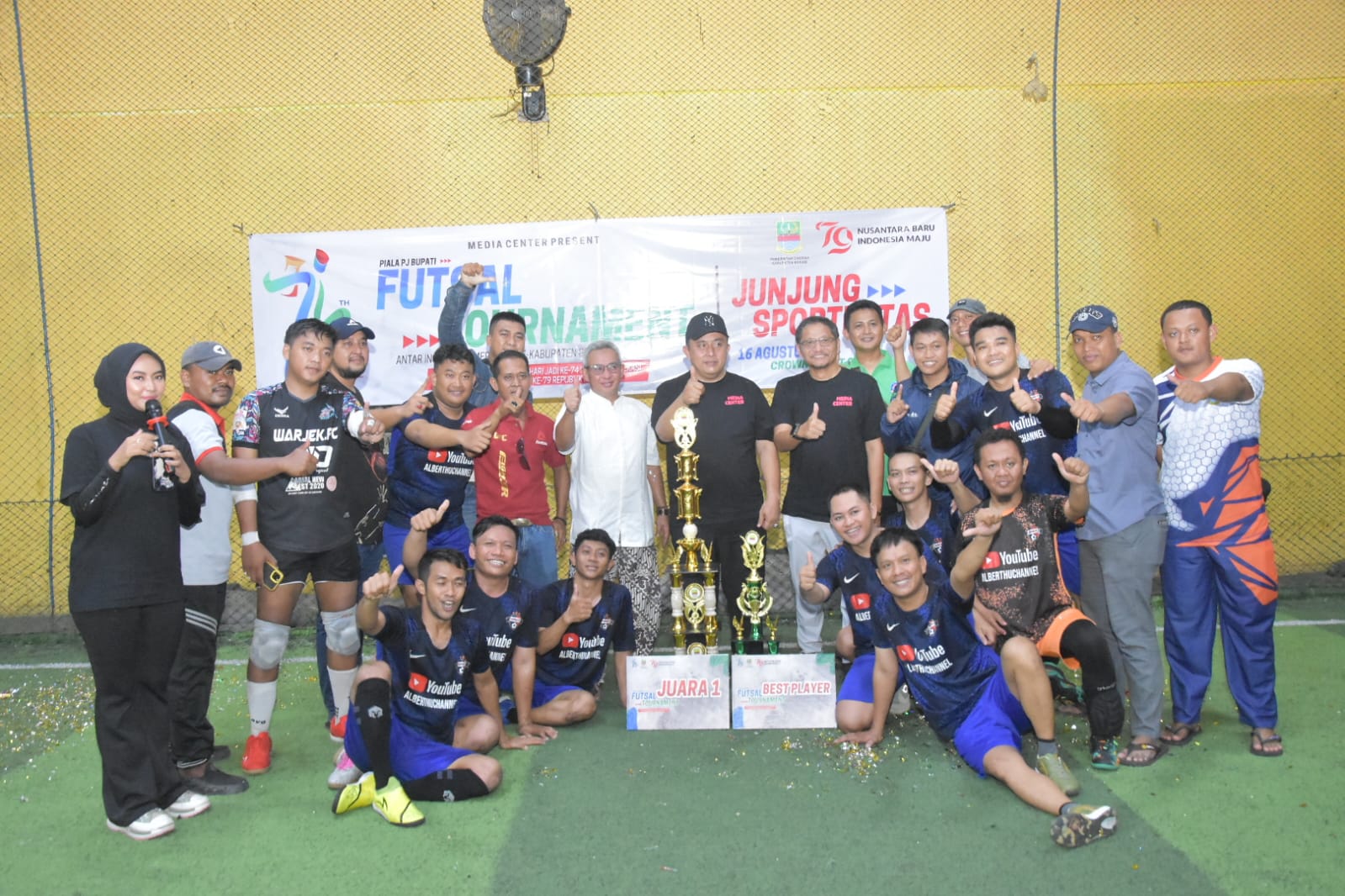 Turnamen Futsal Piala Pj Bupati Bekasi 2024 Antar-Instansi Pemerintah Berlangsung Meriah