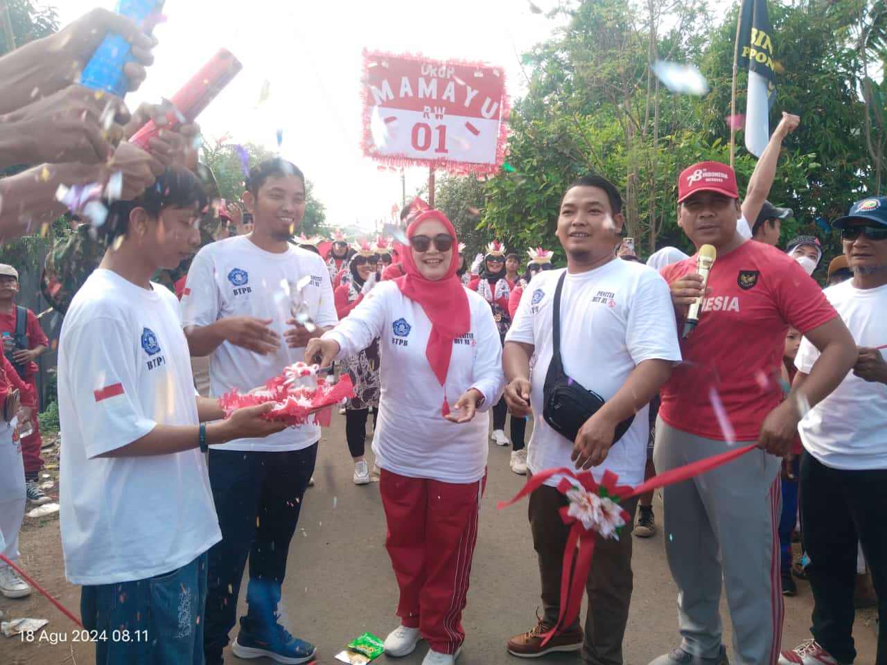 HUT Kemerdekaan RI-79, Bina Taruna Poponcol Bersatu (BTPB) Gelar Jalan Sehat dan Karnaval