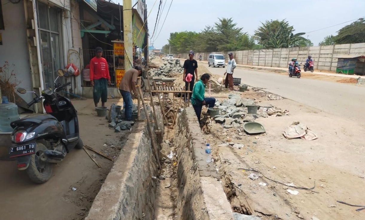 Drainase Baru di Cibarusah Akan Kurangi Genangan di Permukiman