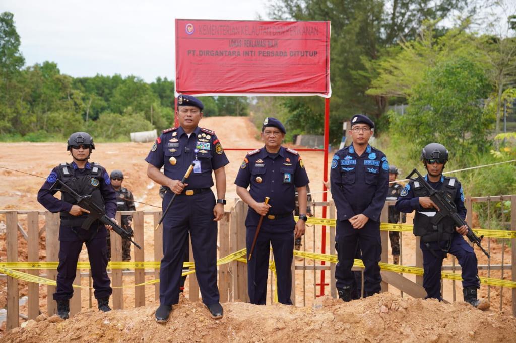 Rusak Ekosistem Mangrove dan Alur Perairan, KKP Tutup Proyek Reklamasi Tak Berizin di Kepri