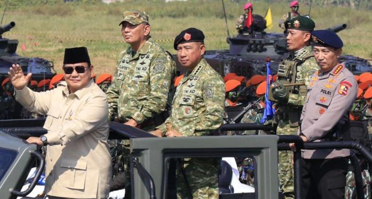 Presiden Resmikan 6 Kodam dan Anugerahkan Pangkat Kehormatan di Batujajar