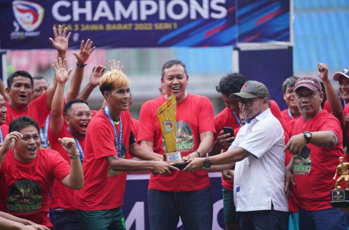 Gilas Dejan FC kedua Kalinya, Laskar Patriot Juara Liga 3 Seri 1 Jabar