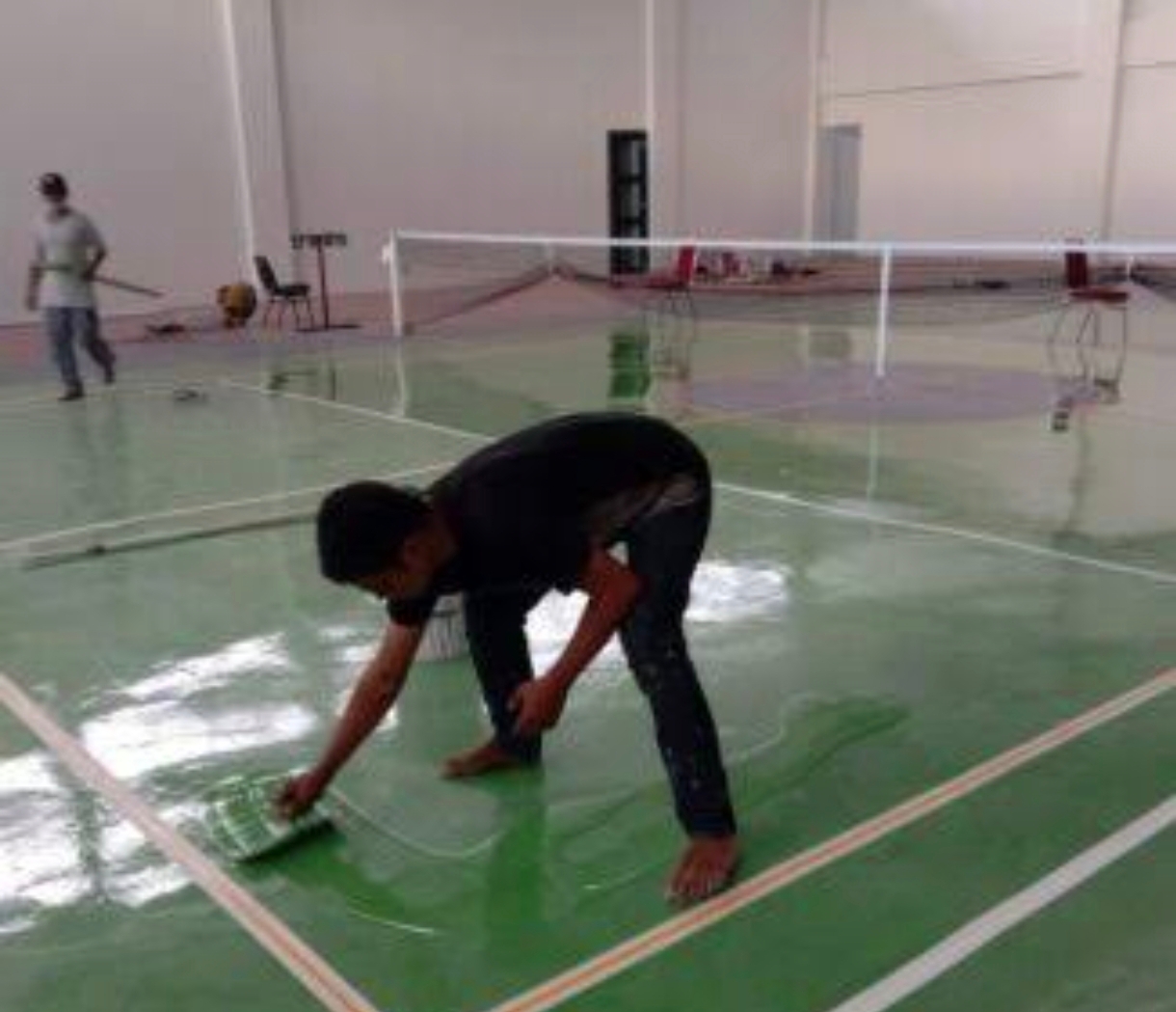 Renovasi Lapangan Bulutangkis Indoor di Tarumajaya Dimulai