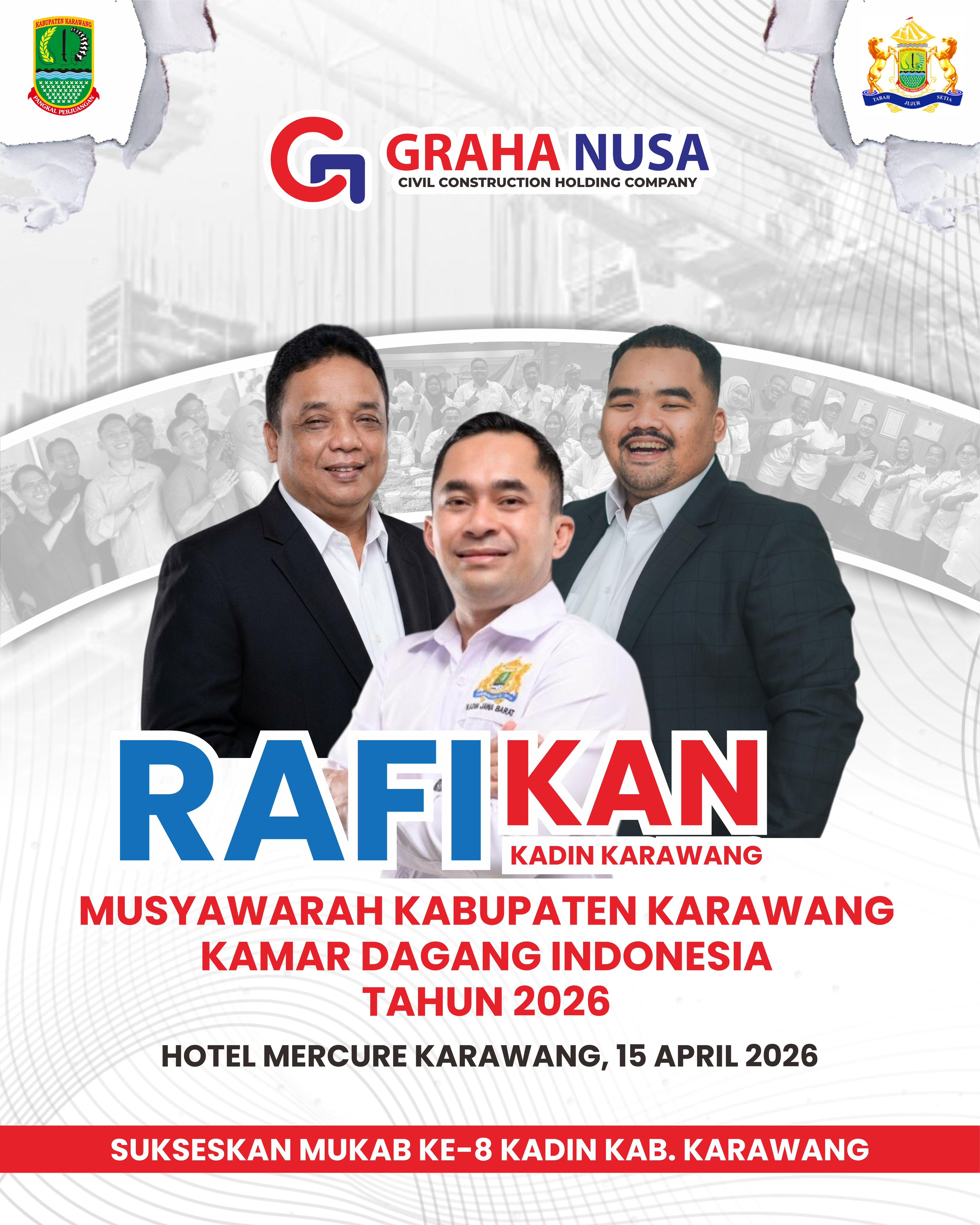 Usung Ekonomi Modern dan UMKM, Graha Nusa Dukung Rafiudin