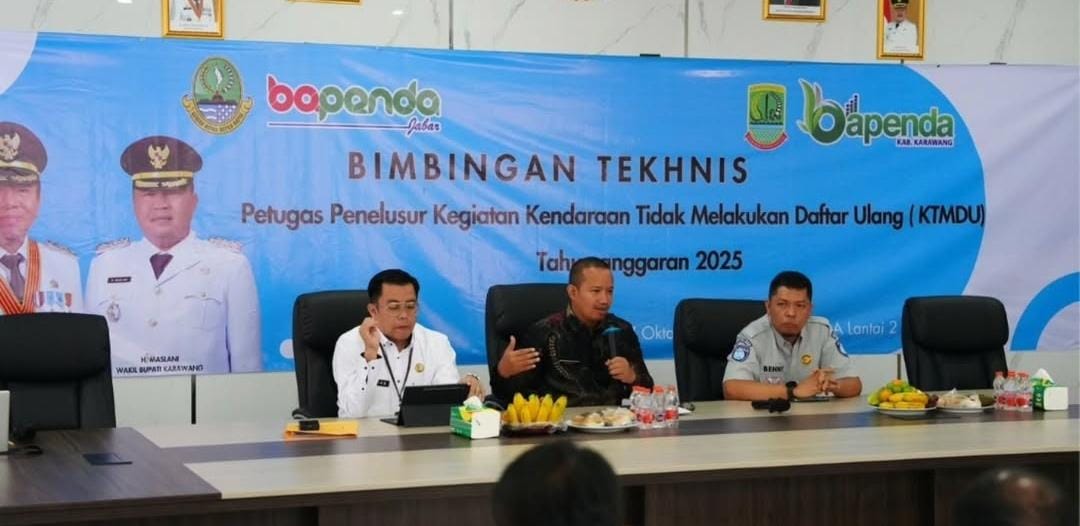 Bapenda Karawang Gelar Bimtek Petugas Penelusur Kendaraan Tidak Daftar Ulang