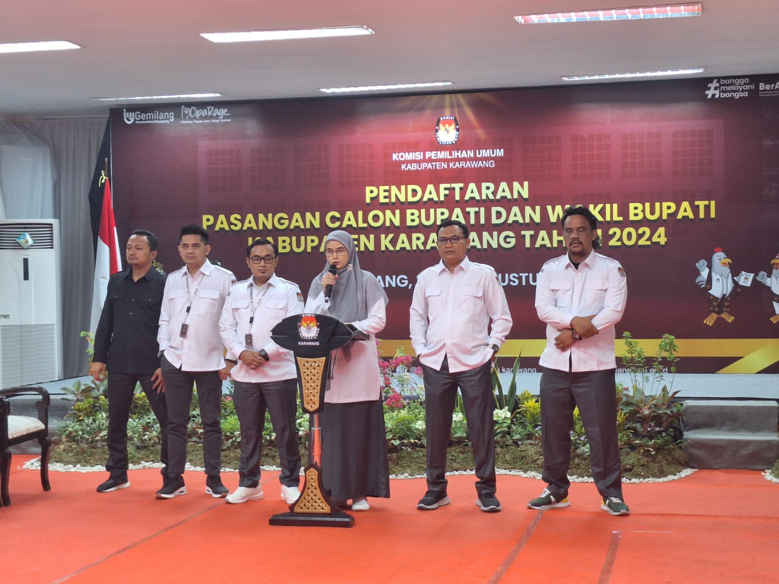 KPU Karawang Resmi Menutup Pendaftaran Pasangan Calon Pilkada 2024