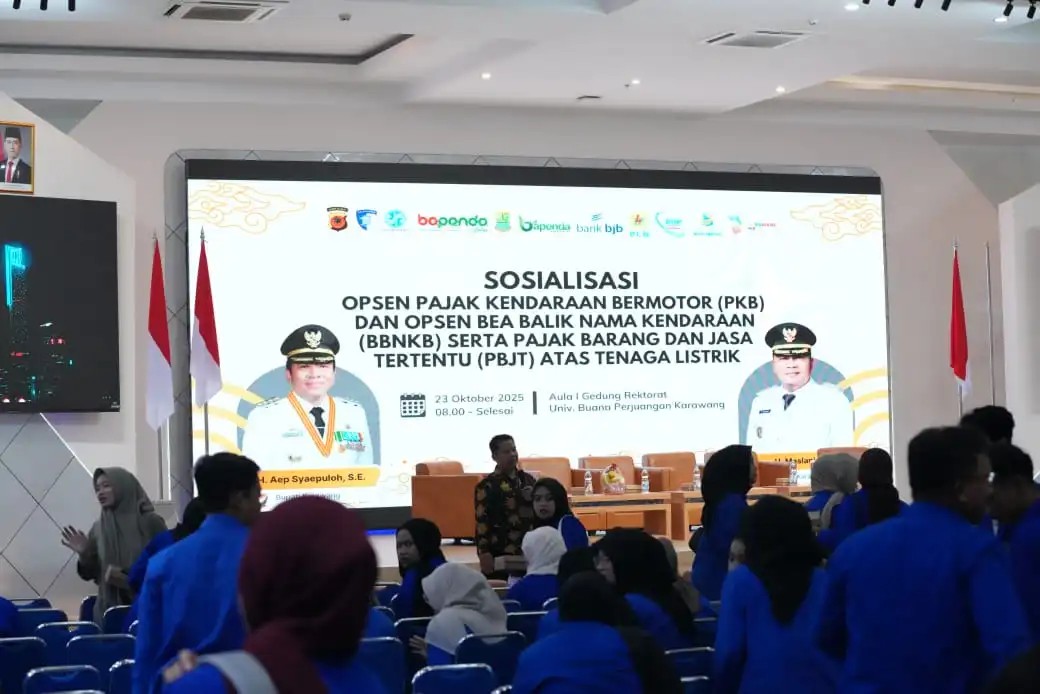 Bapenda Karawang Gandeng UBP Gelar Sosialisasi Pajak Daerah