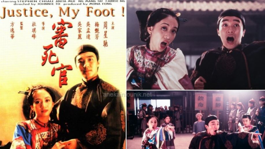 Sinopsis, Link Nonton dan Download Film Komedi Stephen Chow, Justice, My Foot! (1992) Subtitle Indonesia