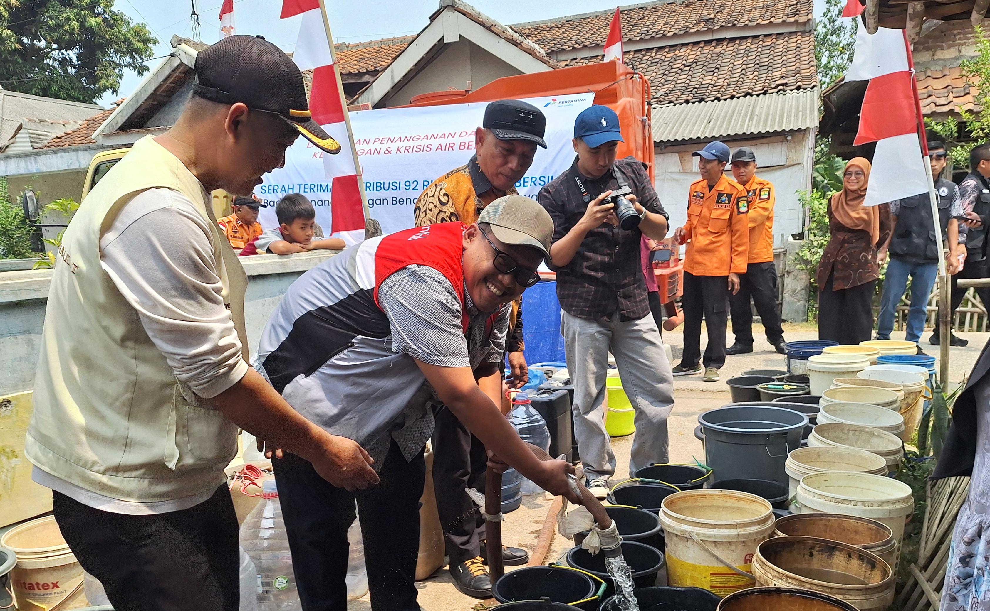 Salurkan 92 Ribu Liter Air Bersih, PHE ONWJ Bantu Warga Terdampak Kekeringan di Karawang
