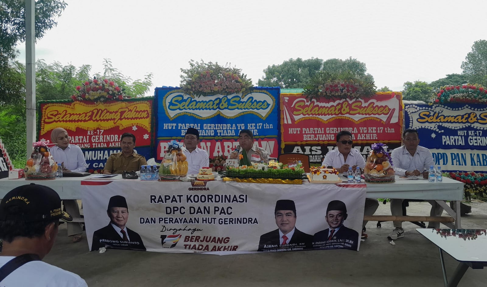 DPC Partai Gerindra Karawang Gelar Tasyakuran HUT ke-17 dengan Sederhana dan Bermakna