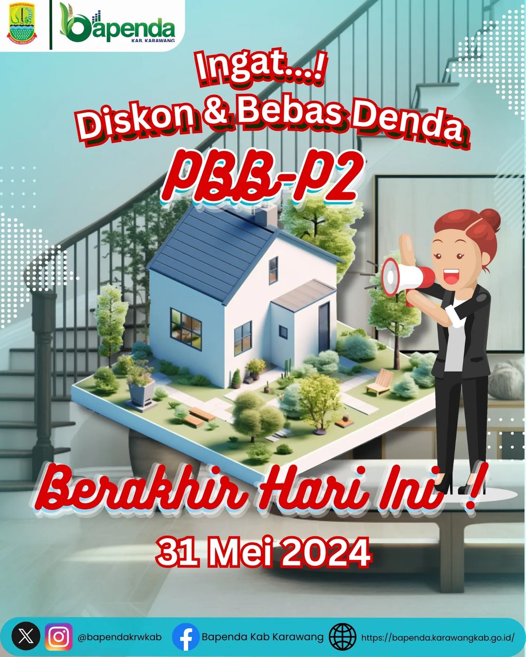 Bapenda Karawang: Tenggat Waktu Akhir Diskon Pembayaran Pajak PBB-P2 dan Bebas Denda Administrasi