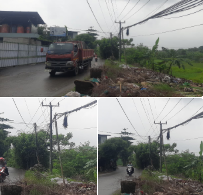 Kabel Listrik di Sukadami Dibiarkan Menjuntai dan Semrawut, PLN Cikarang Dinilai Loyo
