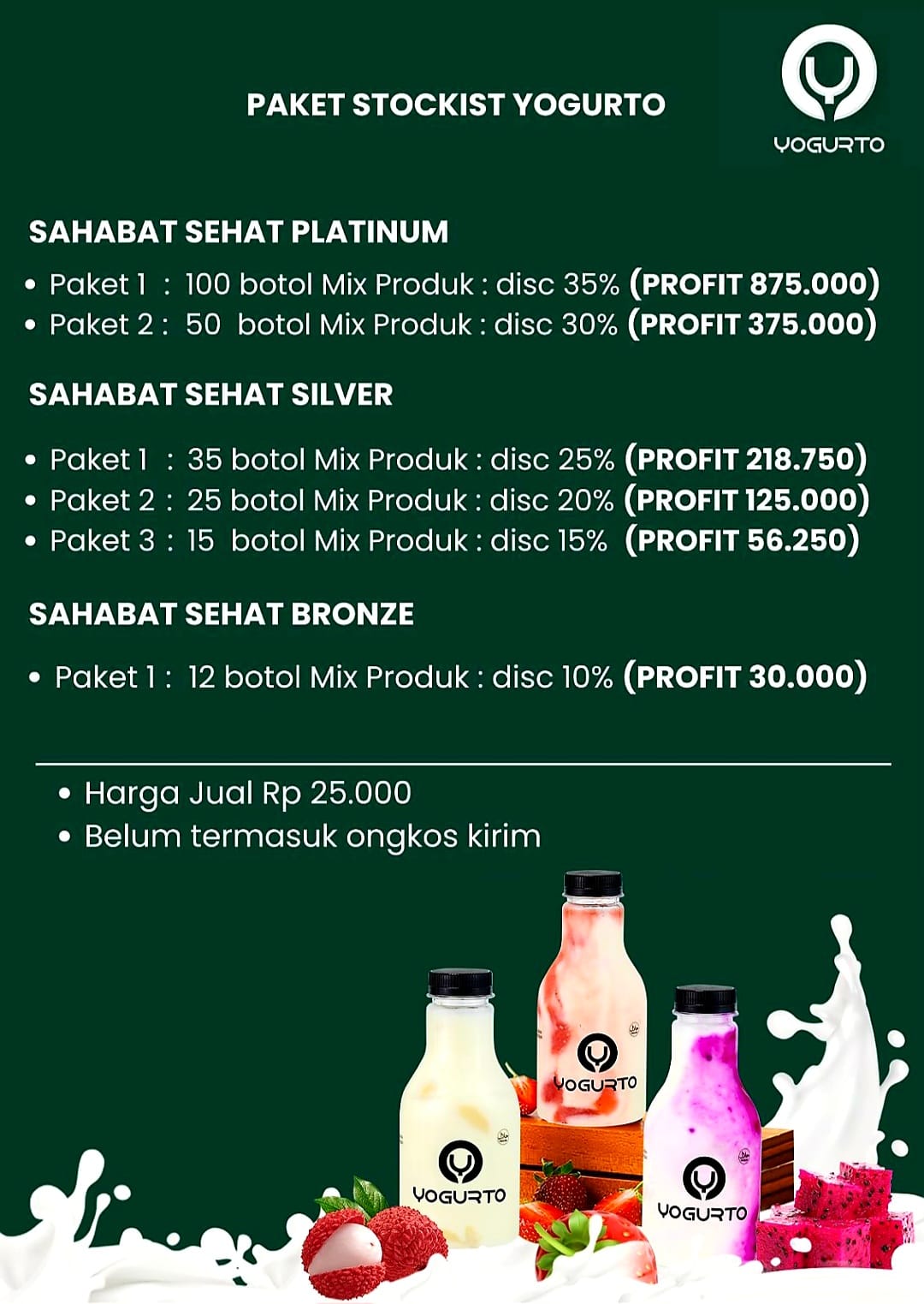 Yogurto Buka Peluang Stockist di Depok, Bekasi, Bogor dan Bandung Tanpa Modal