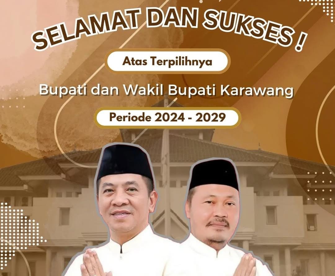 Bapenda Karawang Ucapkan Selamat atas Terpilihnya Bupati dan Wakil Bupati Karawang 2024-2029