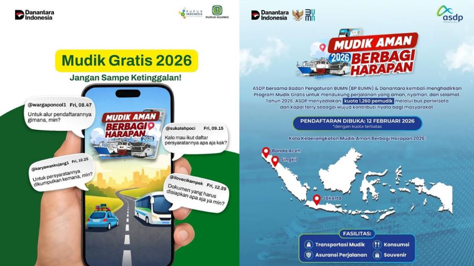 Kuota Terbatas! Ini Dia 5 Link Pendaftaran Mudik Gratis BUMN 2026