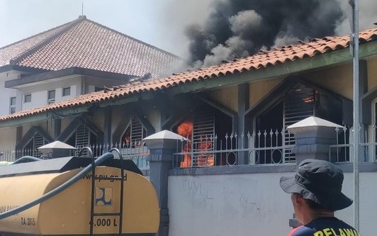 Kebakaran RSUD dr Slamet Garut Sudah Padam, Penyebab Kebakaran Akibat Arus Pendek 