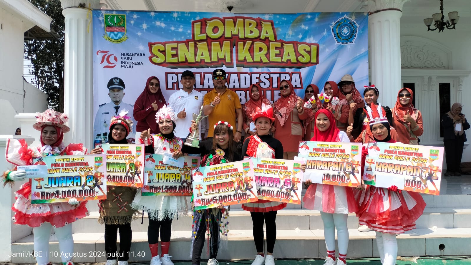 Pemdes Ciantra Sukses Menggelar Event Senam Kreasi, Hadiahnya Fantastis