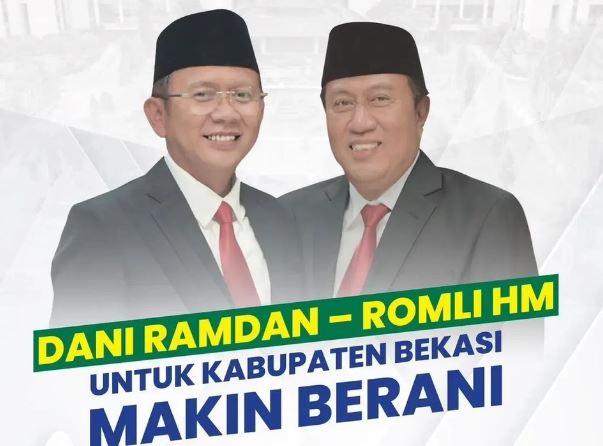 Visi Misi Nomor Urut 1 di Pilkada 2024 Kabupaten Bekasi, Dani-Romli : 'Bekasi Berani Nomor Satu'