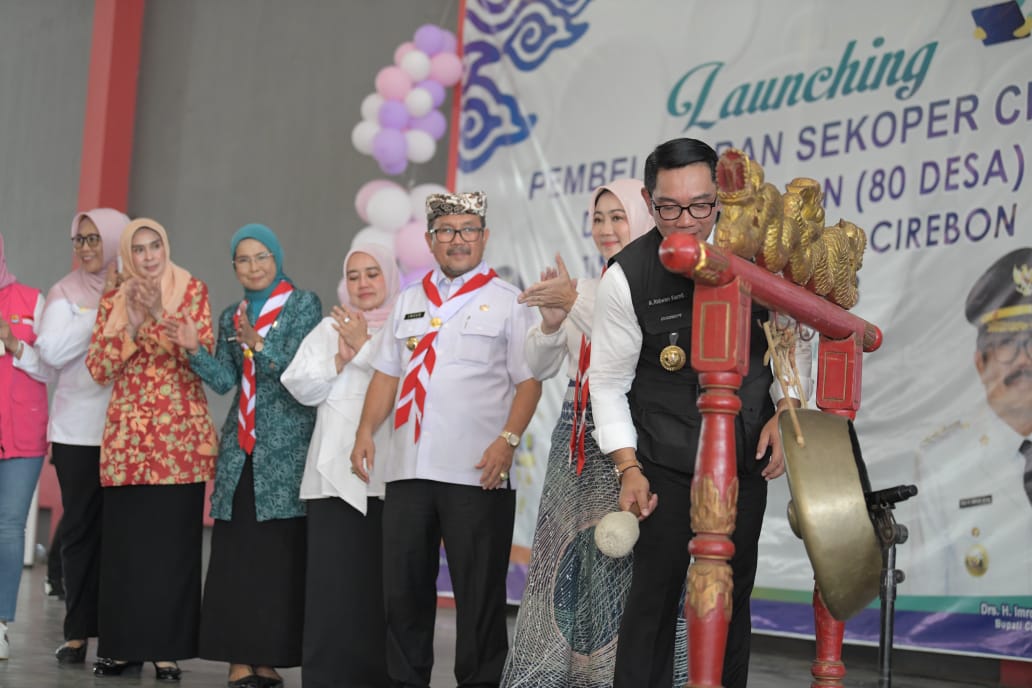 Sarling Jabar, RK Luncurkan Pembelajaran Sekoper Cinta di 80 Desa Wilayah Cirebon