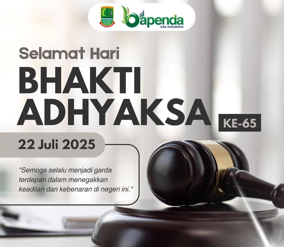 Bapenda Karawang Ucapkan Selamat Hari Bhakti Adhyaksa ke-65