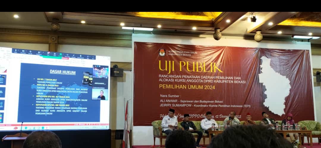 Untuk Para Caleg di Kabupaten Bekasi, KPU Tetapkan 55 Kursi dan Siapkan 3 Rancangan Dapil 