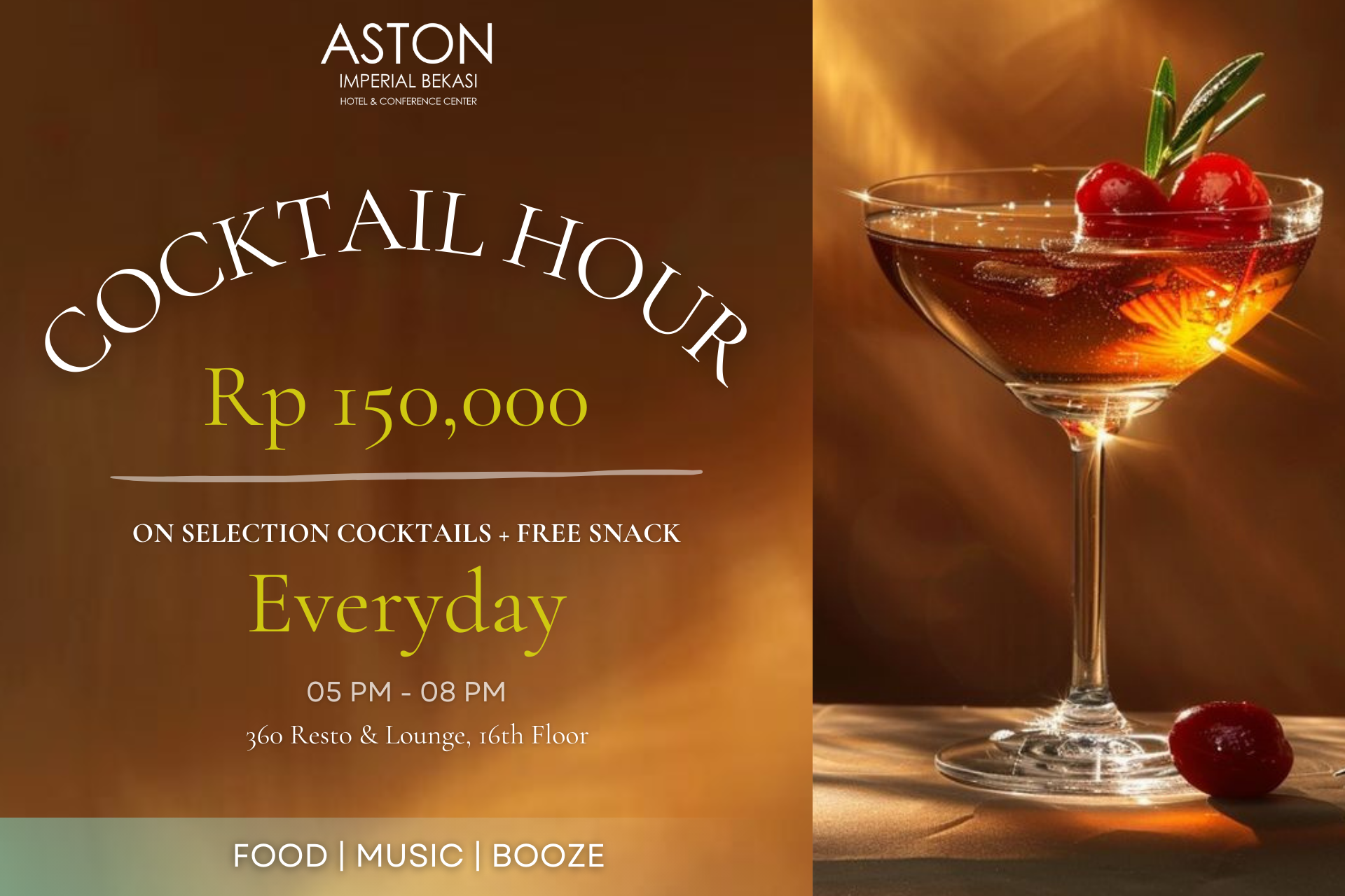 Cocktail & Chill dari Lounge Terindah di Kota Bekasi