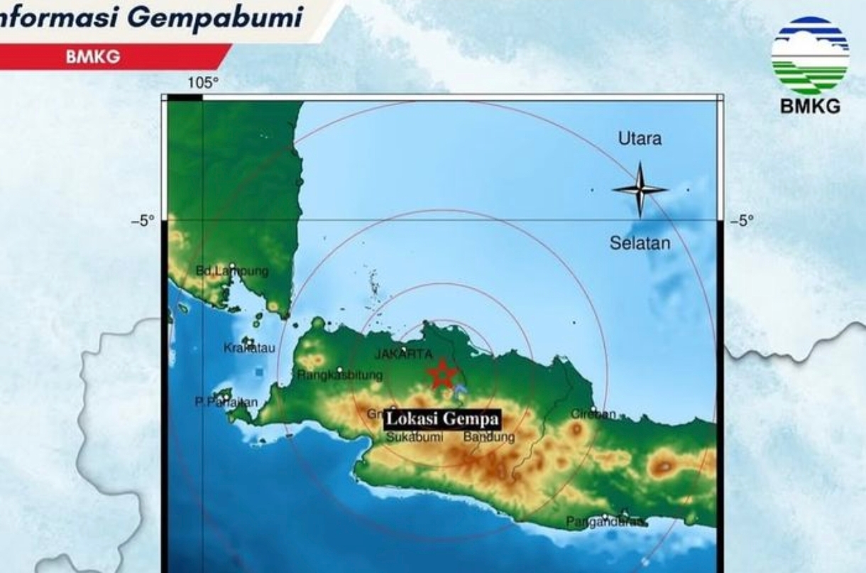 Gempa Magnitudo 2,6 Guncang Bekasi, Getarannya Terasa Hingga Karawang